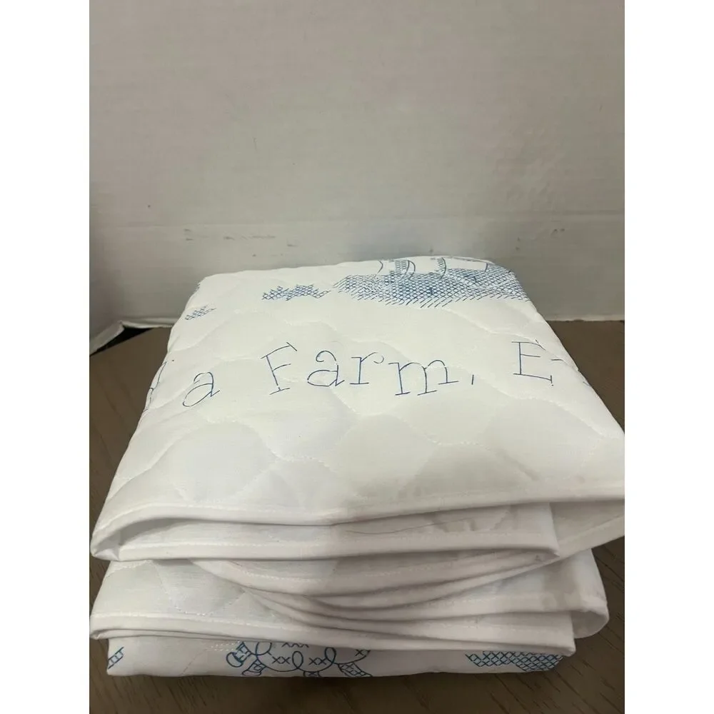 Bucilla On The Farm Crib Cover Embroidery Kit 34X43 Cozy Baby Nursery Decor